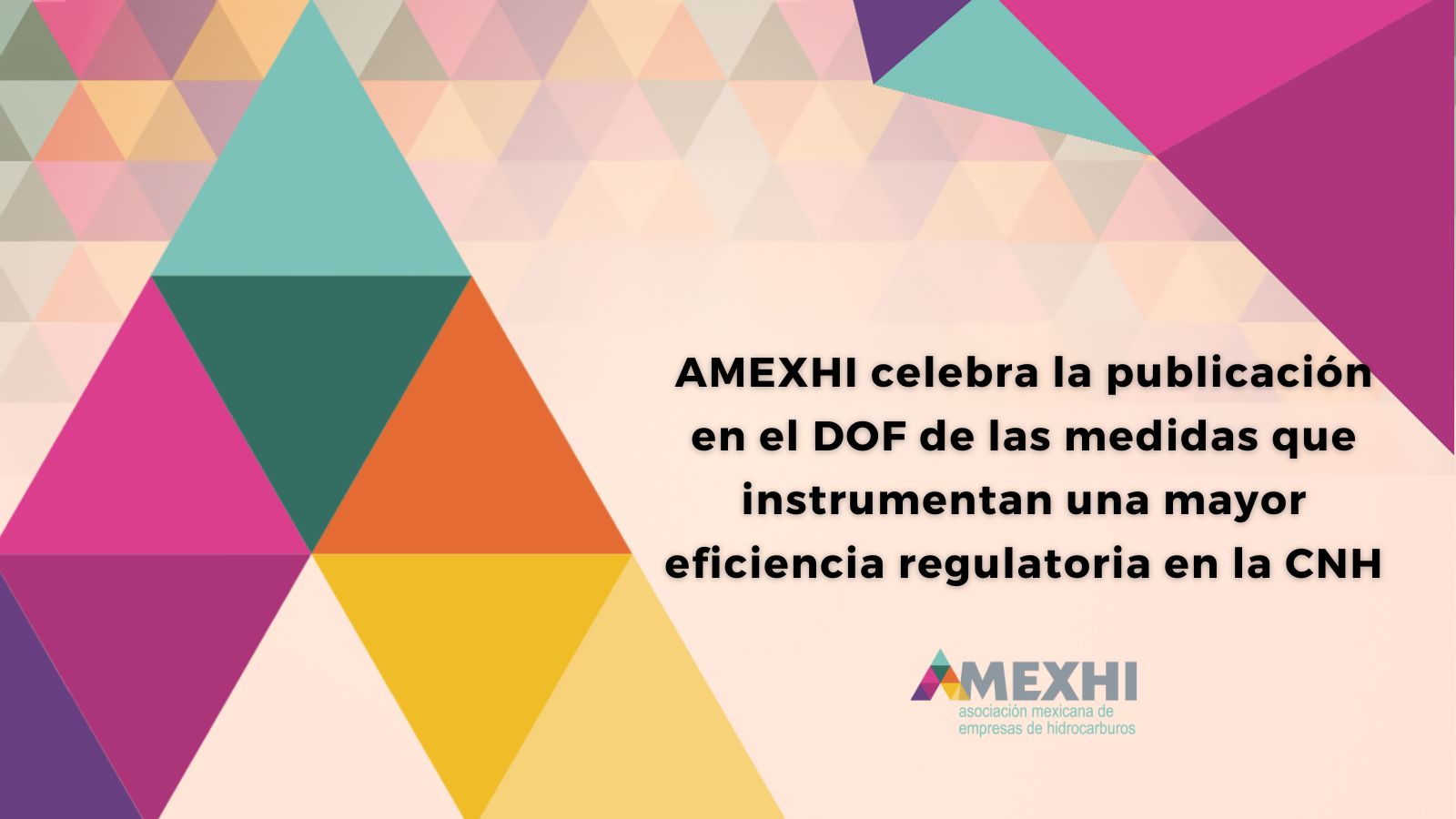 AMEXHI celebra la publicación en el deDOF las medidas que instrumentan una mayor eficiencia regulatoria en la CNH